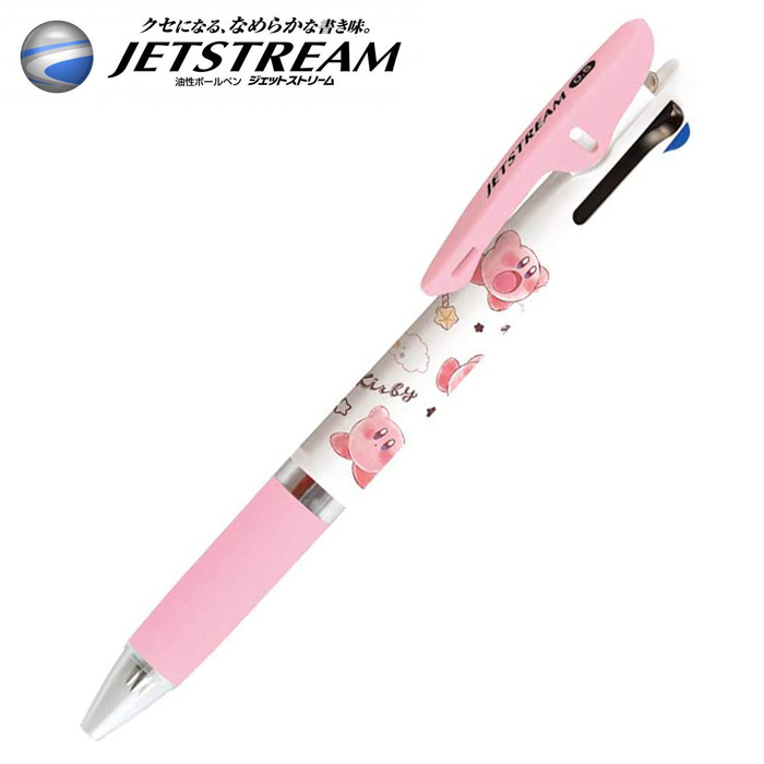 ジェットストリーム 3色ボールペン 星のカービィ カミオジャパン JETSTREAM 青 黒 三菱鉛筆 0.5