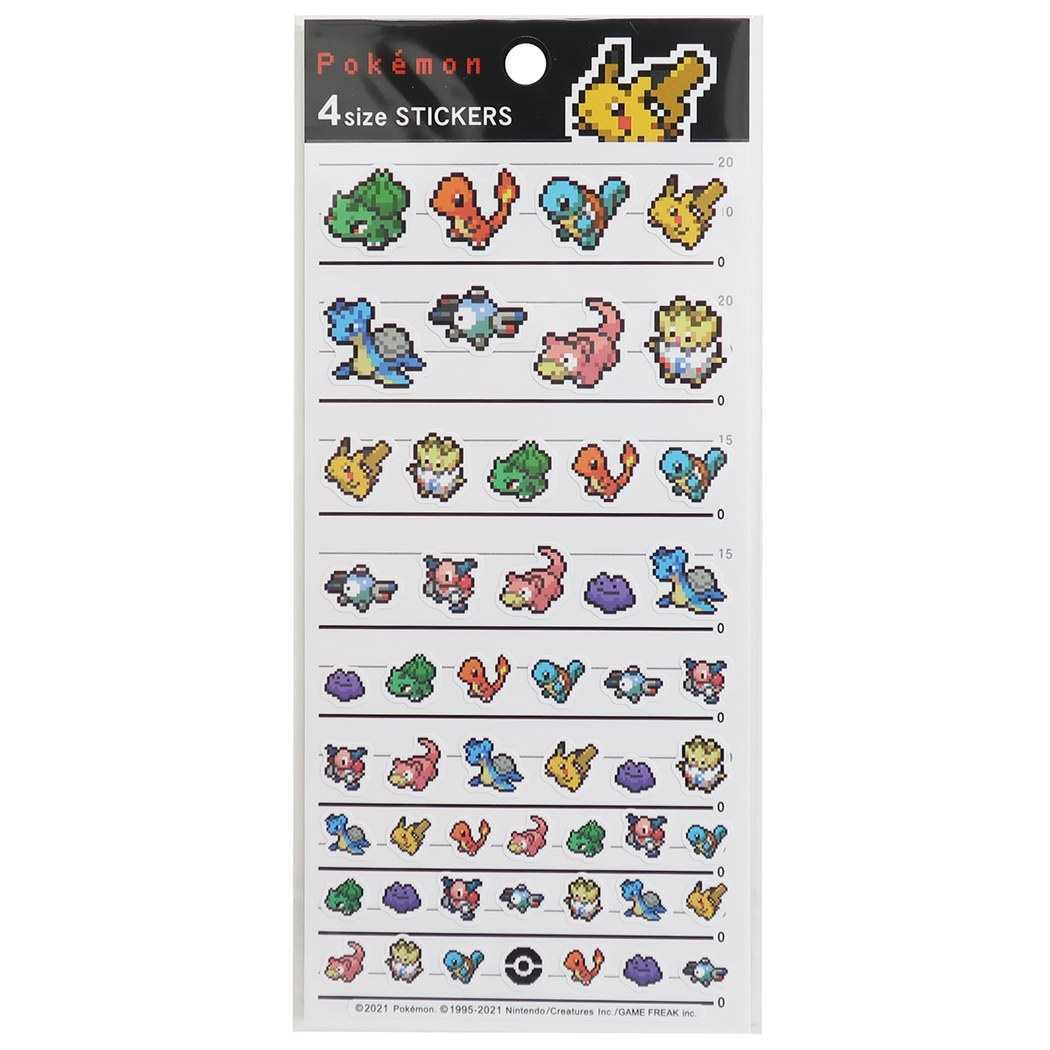 ポケモン シールセット ピカチュウ他 ポケモンシール 4枚セット ピカチュウ - メルカリ