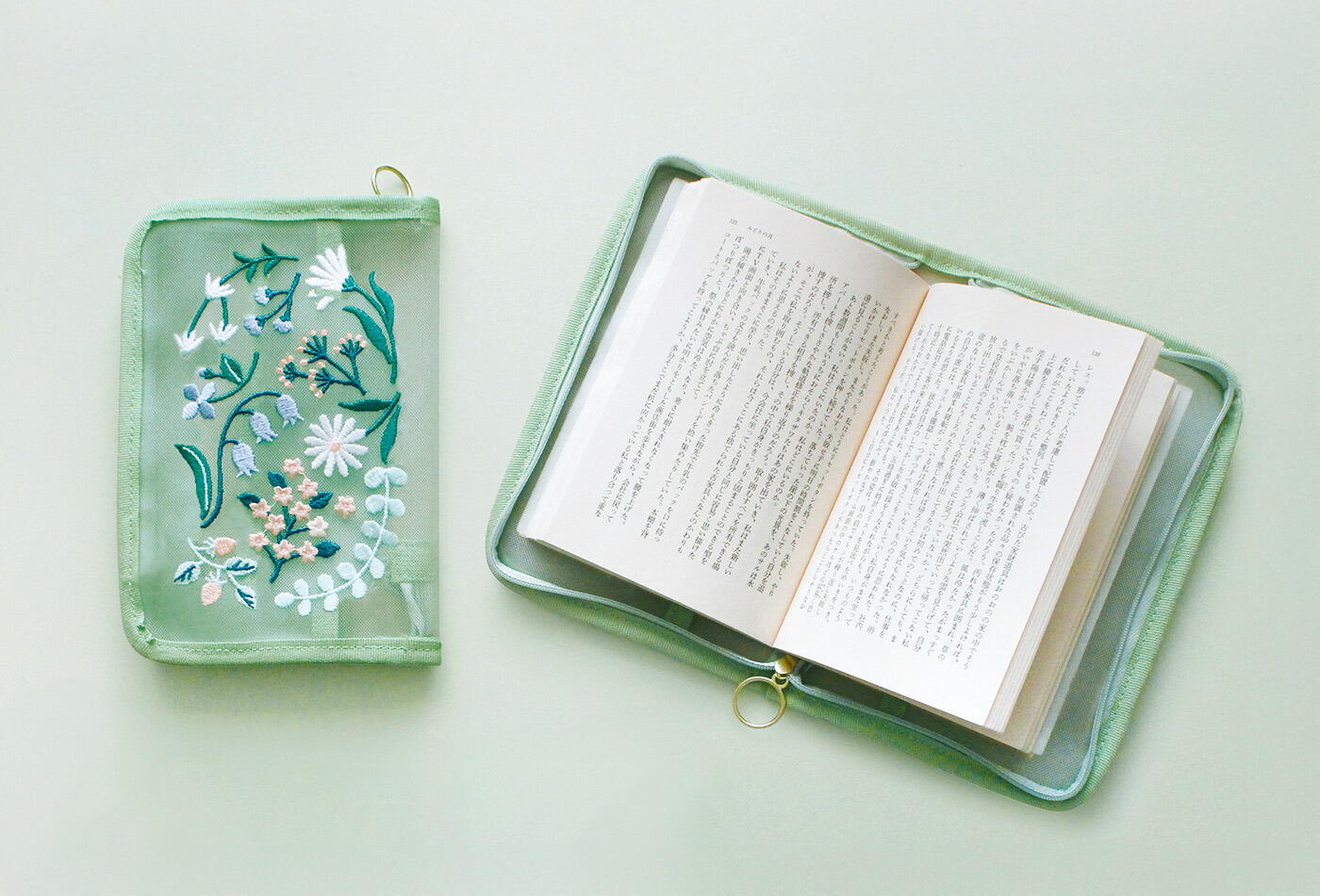 P2倍＋クーポン／SUVANT BOOK COVER スヴァント ブックカバー｜刺繍