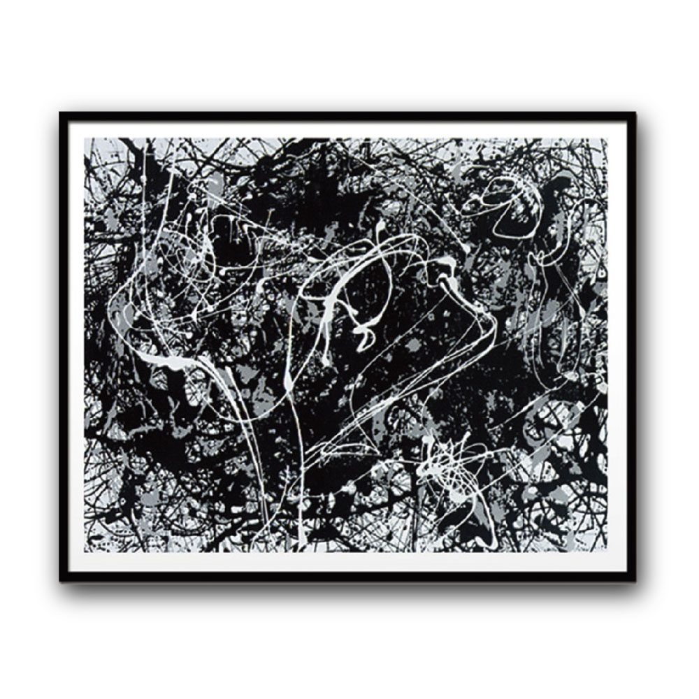 【Raffinart】 アートフレーム ジャクソン・ポロック「Number 33,1949」［1130mm &times; 860mm］｜Jackson Pollock アートポスター フレームセット 絵画 額縁 額装込 大型【受注生産品】【発送までに 約7-10営業日】【「Raffinart」以外の商品と同送不可】｜EL COMMUN online shop