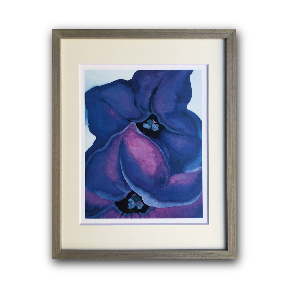 【Raffinart】ジョージア・オキーフ「PURPLE PETUNIAS,1925」［305mm × 380mm］｜Georgia OKeeffe アートポスター フレームセット＜br /＞【受注生産品】【発送までに 約7-10営業日】【「Raffinart」以外の商品と同送不可】