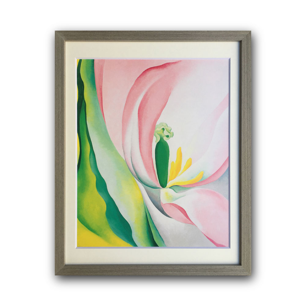 【Raffinart】ジョージア・オキーフ「PINK TULIP,1926」［305mm × 380mm］｜Georgia OKeeffe アートポスター フレームセット＜br /＞【受注生産品】【発送までに 約7-10営業日】【「Raffinart」以外の商品と同送不可】