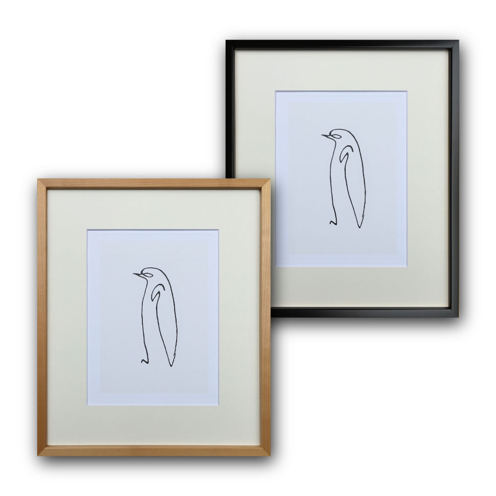 【Raffinart】パブロ・ピカソ「Le pingouin」［530mm × 630mm］｜Pablo Picasso アートポスター フレームセット＜br /＞【受注生産品】【発送までに 約7-10営業日】【「Raffinart」以外の商品と同送不可】