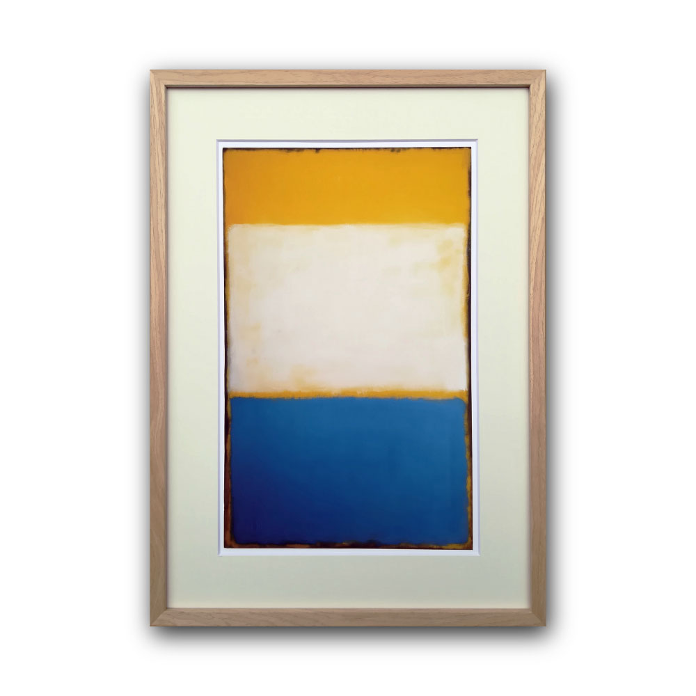 【Raffinart】マーク・ロスコ「Yellow, White, Blue Over Yellow on Gray, 1954」［425mm × 590mm］｜Mark Rothko アートポスター フレームセット＜br /＞【受注生産品】【発送までに 約7-10営業日】【「Raffinart」以外の商品と同送不可】