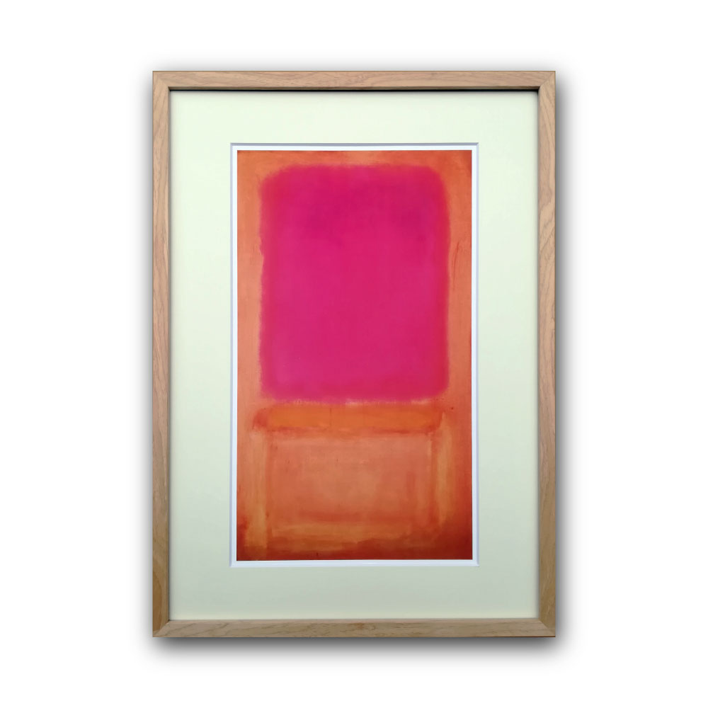 【Raffinart】マーク・ロスコ「Violet Center,1955」［425mm × 590mm］｜Mark Rothko アートポスター フレームセット＜br /＞【受注生産品】【発送までに 約7-10営業日】【「Raffinart」以外の商品と同送不可】
