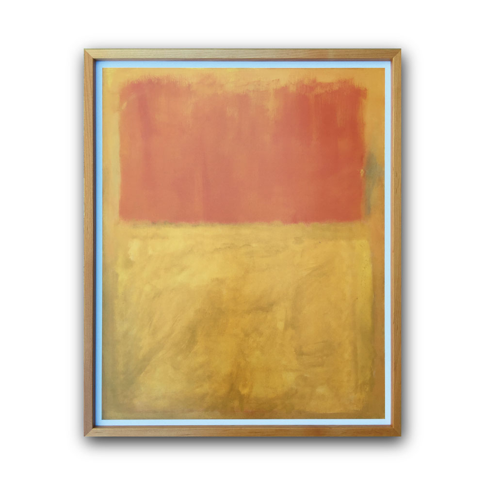 【Raffinart】 アートフレーム マーク・ロスコ「Orange and Tan, 1954」［676mm &times; 828mm］｜Mark Rothko アートポスター フレームセット 絵画 額縁 額装込 インテリア 大型【受注生産品】【発送までに 約7-10営業日】【「Raffinart」以外の商品と同送不可】｜EL COMMUN online shop