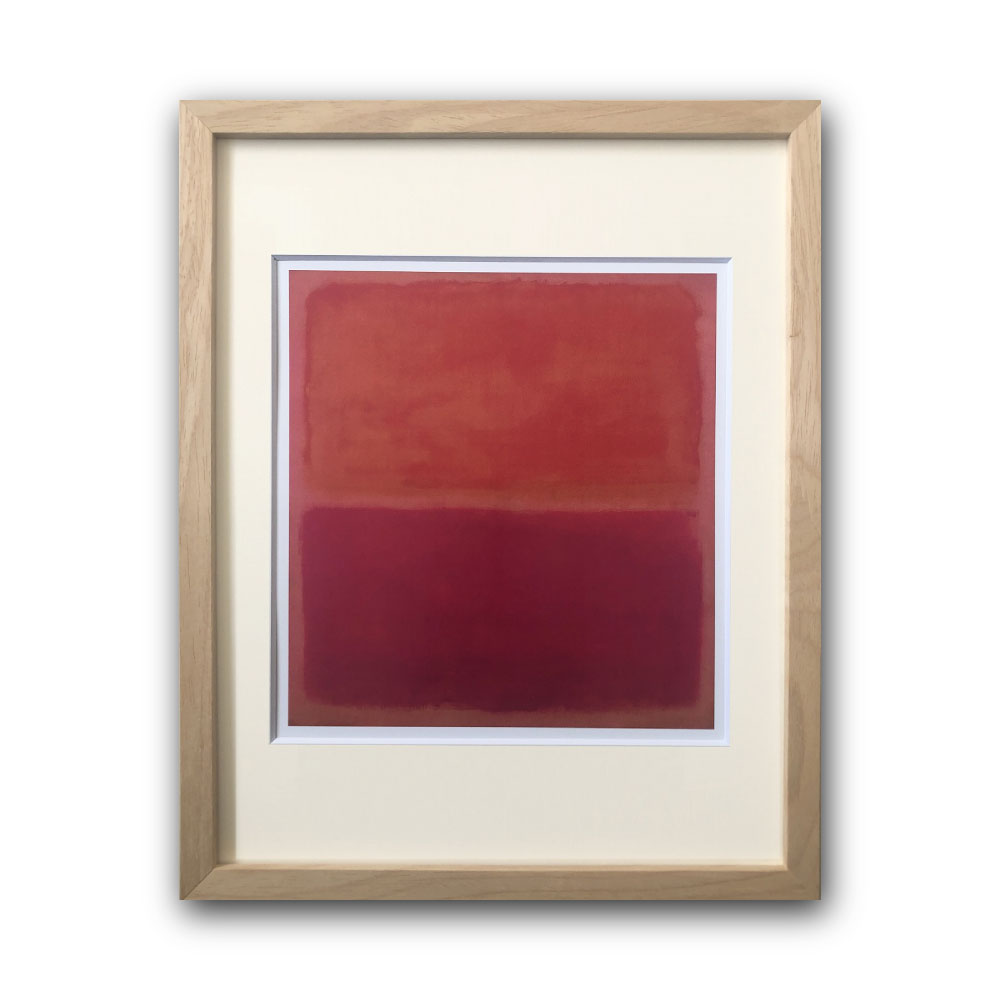 【Raffinart】マーク・ロスコ「No.3,1967」［305mm × 380mm］｜Mark Rothko アートポスター フレームセット インテリア＜br /＞【受注生産品】【発送までに 約7-10営業日】【「Raffinart」以外の商品と同送不可】 8,030円