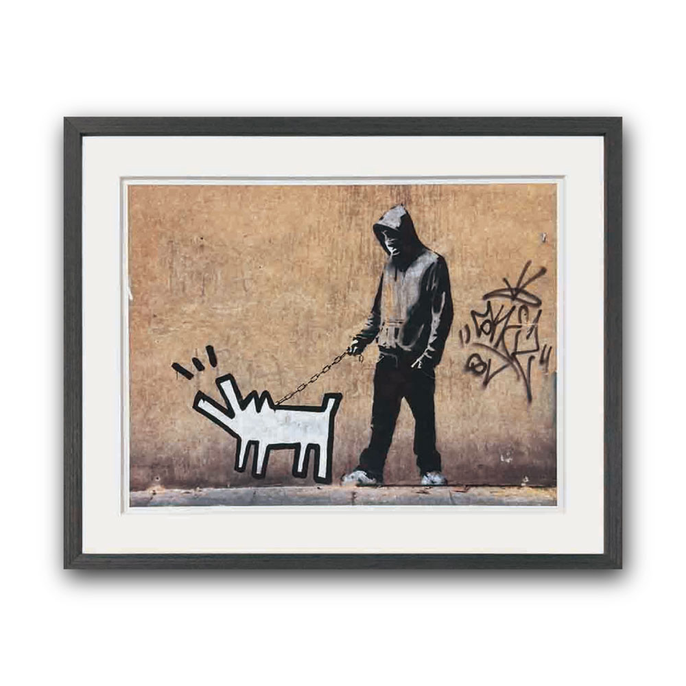 【Raffinart】バンクシー「Choose Your Weapon」［525mm × 425mm］｜Banksy アートポスター フレームセット インテリア フレーム付き＜br /＞【受注生産品】【発送までに 約7-10営業日】【「Raffinart」以外の商品と同送不可】
