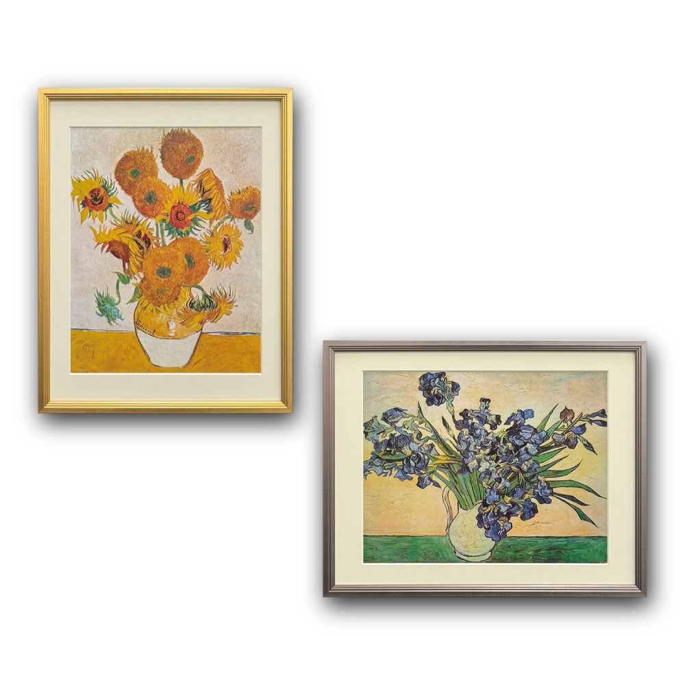 【Raffinart】フィンセント・ファン・ゴッホ アートフレーム B［419mm × 534mm］｜Vincent van Gogh アートポスター フレームセット インテリア ひまわり アイリス＜br /＞【受注生産品】【発送までに 約7-10営業日】【「Raffinart」以外の商品と同送不可】