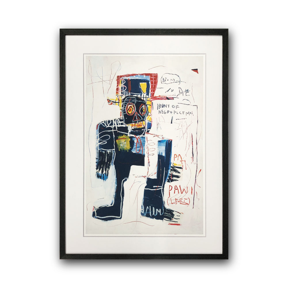 【Raffinart】ジャン＝ミシェル・バスキア「Irony of Negro Policeman,」［475mm × 645mm］｜Jean-Michel Basquiat アートポスター フレームセット＜br /＞【受注生産品】【発送までに 約7-10営業日】【「Raffinart」以外の商品と同送不可】 21,087円