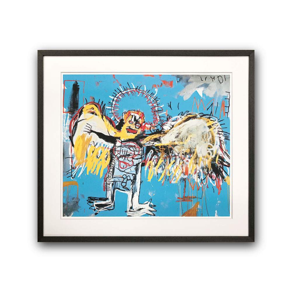 【Raffinart】ジャン＝ミシェル・バスキア「Untitled (Fallen Angel)1981」［645mm × 570mm］｜Jean-Michel Basquiat アートポスター フレームセット＜br /＞【受注生産品】【発送までに 約7-10営業日】【「Raffinart」以外の商品と同送不可】