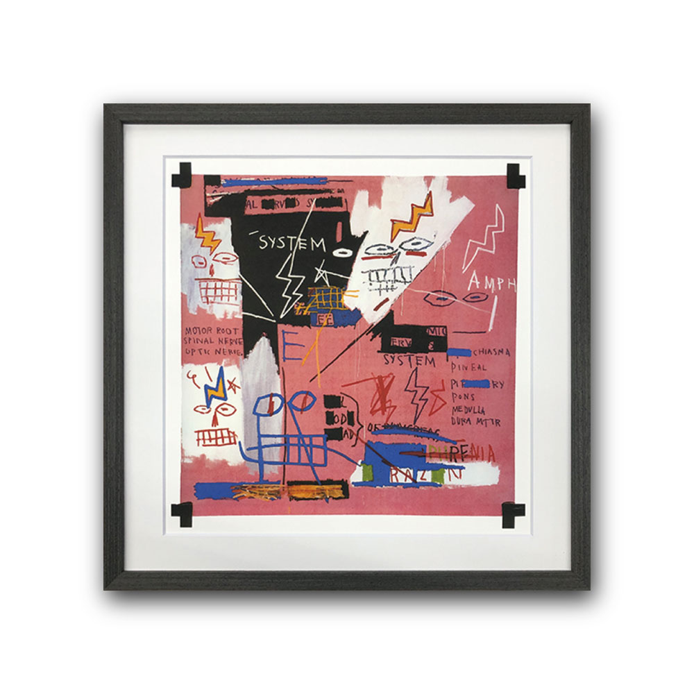 【Raffinart】ジャン＝ミシェル・バスキア「Six Fifty, 1982」［425mm × 425mm］｜Jean-Michel Basquiat アートポスター フレームセット＜br /＞【受注生産品】【発送までに 約7-10営業日】【「Raffinart」以外の商品と同送不可】