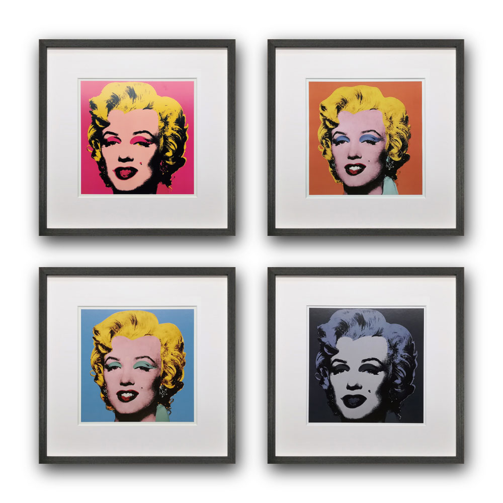 【Raffinart】アンディ・ウォーホル アートフレーム 「Marilyn Monroe シリーズ」［425mm × 425mm］｜Andy Warhol アートポスター フレームセット＜br /＞【受注生産品】【発送までに 約7-10営業日】【「Raffinart」以外の商品と同送不可】