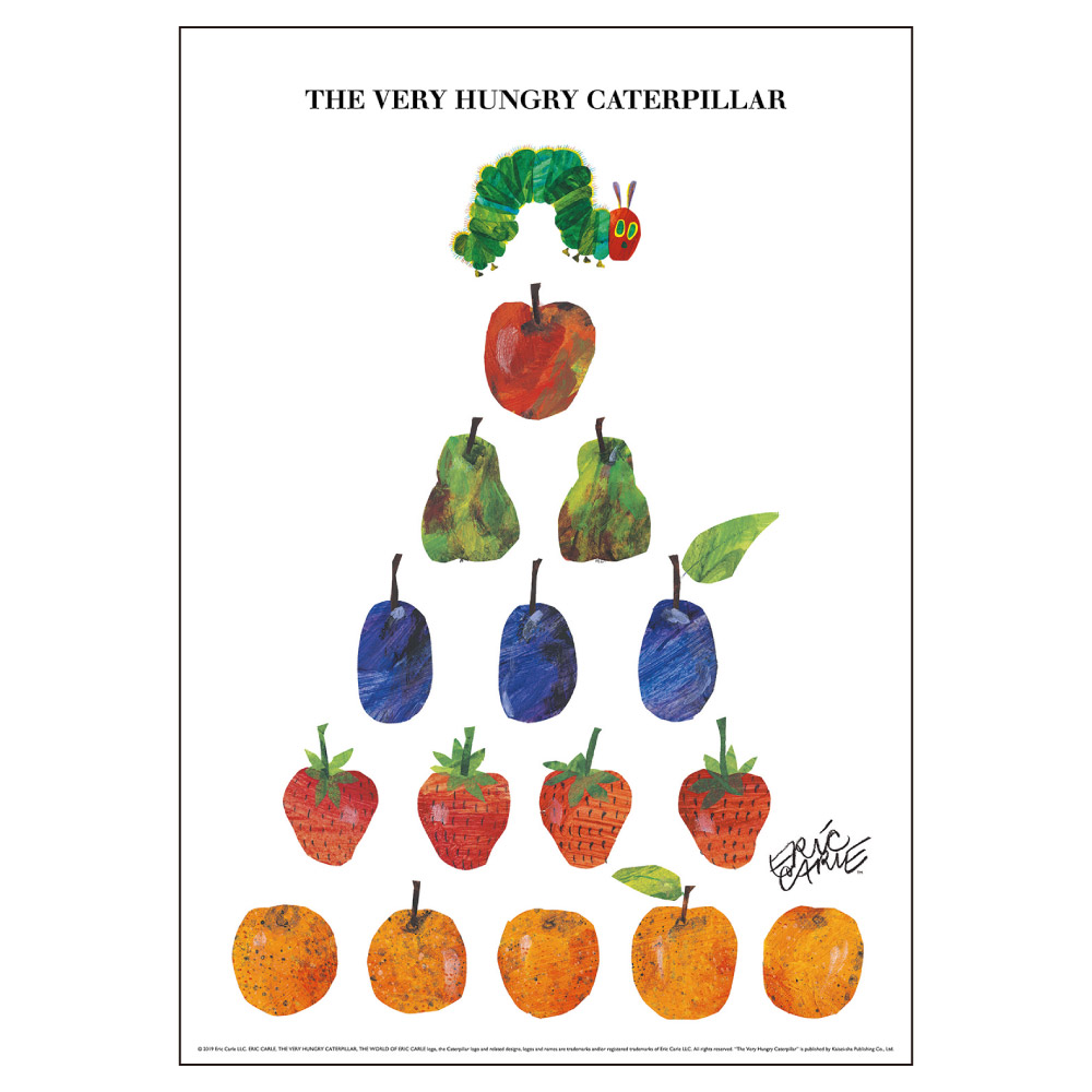 楽天市場 エリック カール Eric Carle B4サイズ ポスター Fruits Pyramid はらぺこあおむし El Commun Online Shop