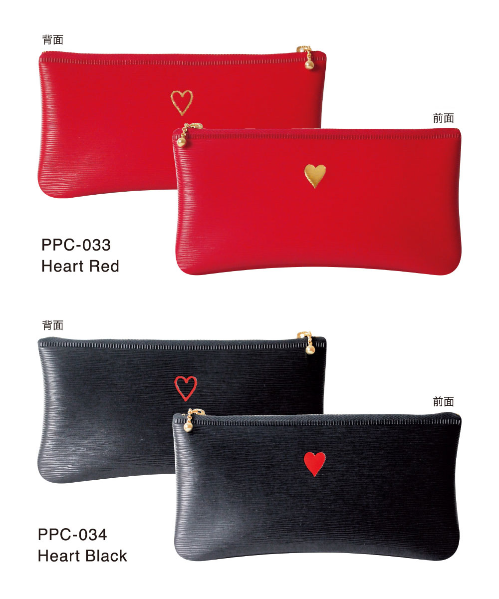 楽天市場 ワンポイント Pvcレザー フラットペンケース Point Flat Pen Case パンダ ハリネズミ ハート Matoka マトカ El Commun Online Shop