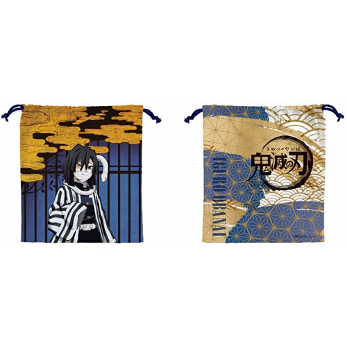 新品★鬼滅の刃【伊黒小芭内】巾着 鬼滅の刃】羽織風巾着(伊黒小芭内) | キャラクターズショップ