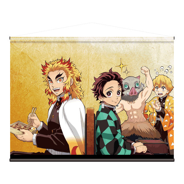 【たあたあたか】鬼滅の刃　タペストリー　5種 鬼滅の刃 ミニタペストリー 我妻善逸 (あがつま ぜんいつ) きめ