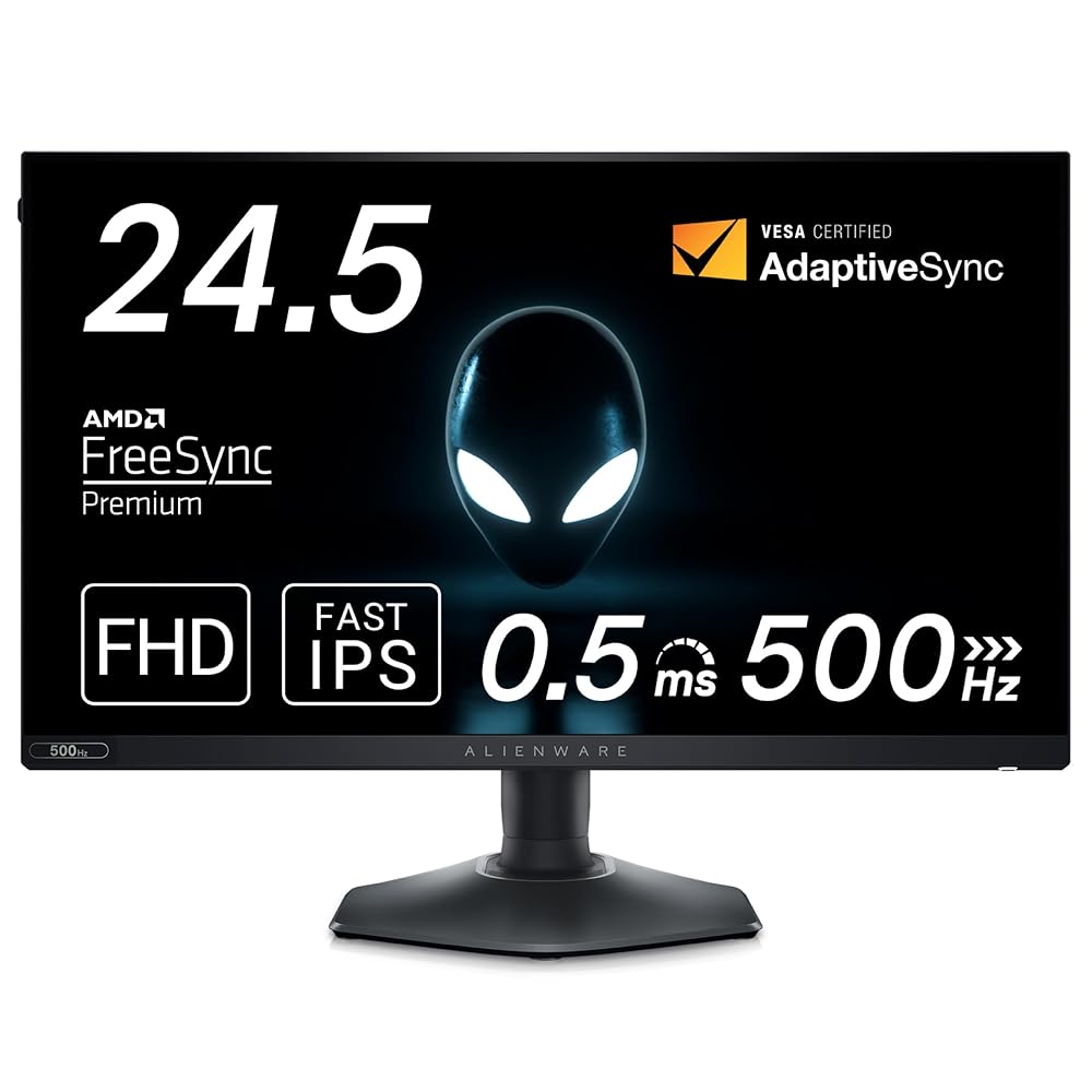 Alienware AW2523HFゲーミングモニター 本体 付属品あり Dell Alienware AW2523HF [24.5インチ ダークサイド オブ ザ