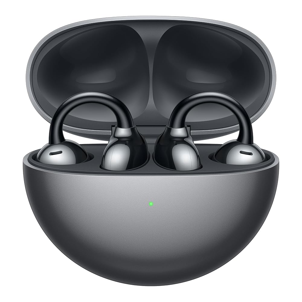 HUAWEI FreeClip ワイヤレスイヤホン Bluetooth オープンイヤー イヤーカフ型 3座標軸音の大きさ自然調整 耳を塞がないイヤ電話機 軽さ約5.6g(本体)