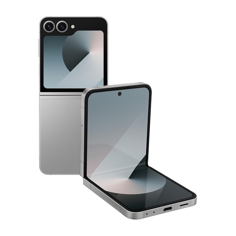 Galaxy Z Flip6 ｜512GB｜シルバーシャドウ｜Galaxy 人工知能学相応う｜SIM無償性 スマホ 本体 尻っぽ｜Samsung完全無欠 国内置き目品｜折りたたみ人工知能学電話機