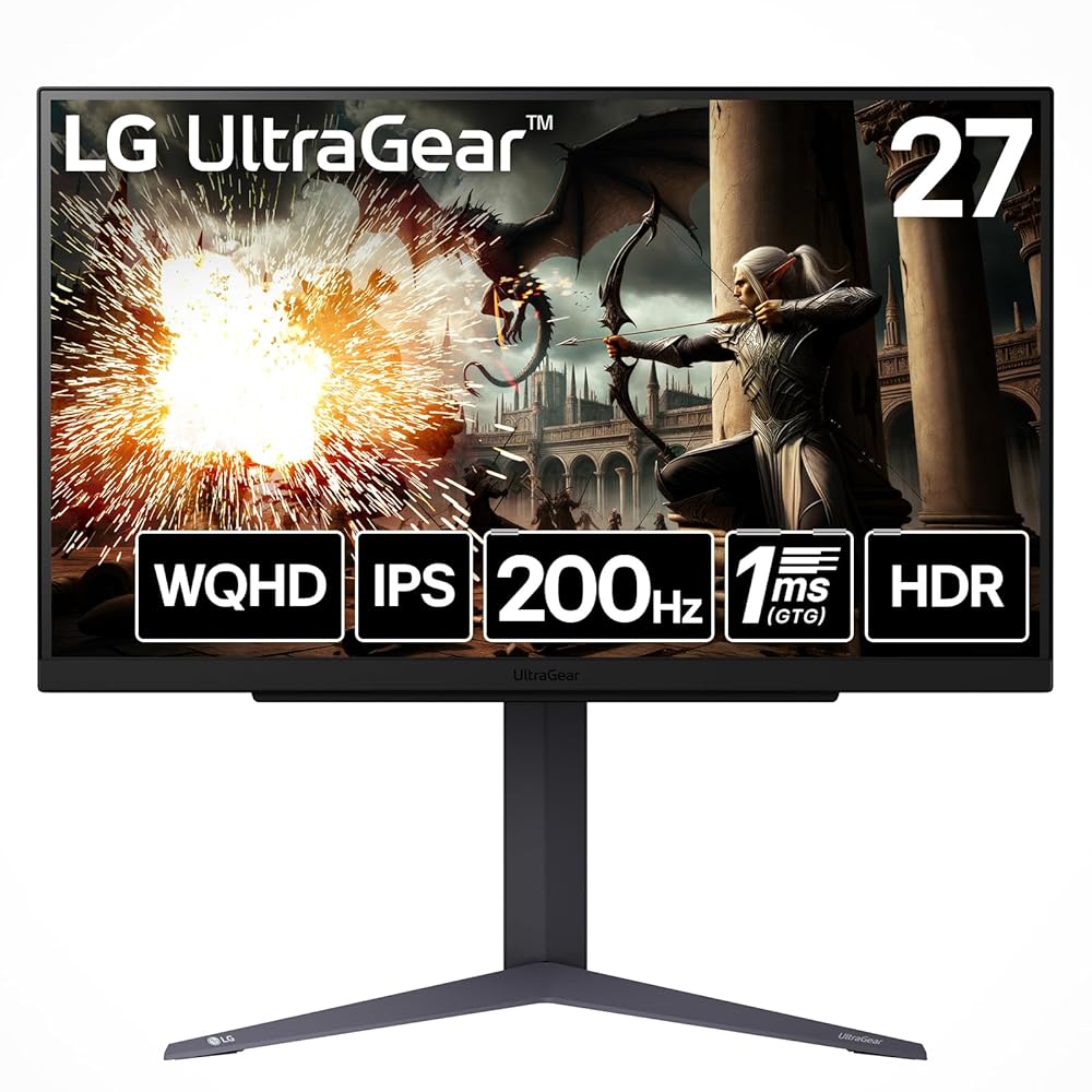 LG ゲーミングモニター LG UltraGear 楽天市場】LG ゲーミングモニター LG UltraGear 27GS75Q-B 27.0