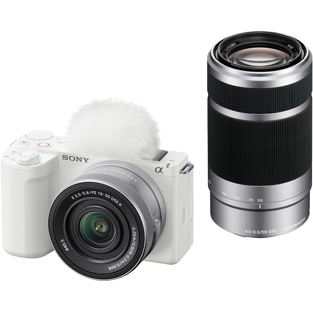 SONY(ソニー) Vlog用写真機 水晶体取り替えっこ式VLOGCAM APS-C 鏡鑑受け答え一眼写真機 ZV-E10M2 ダブルズームレンズキット(同梱水晶体:SELP16502+SEL55210)