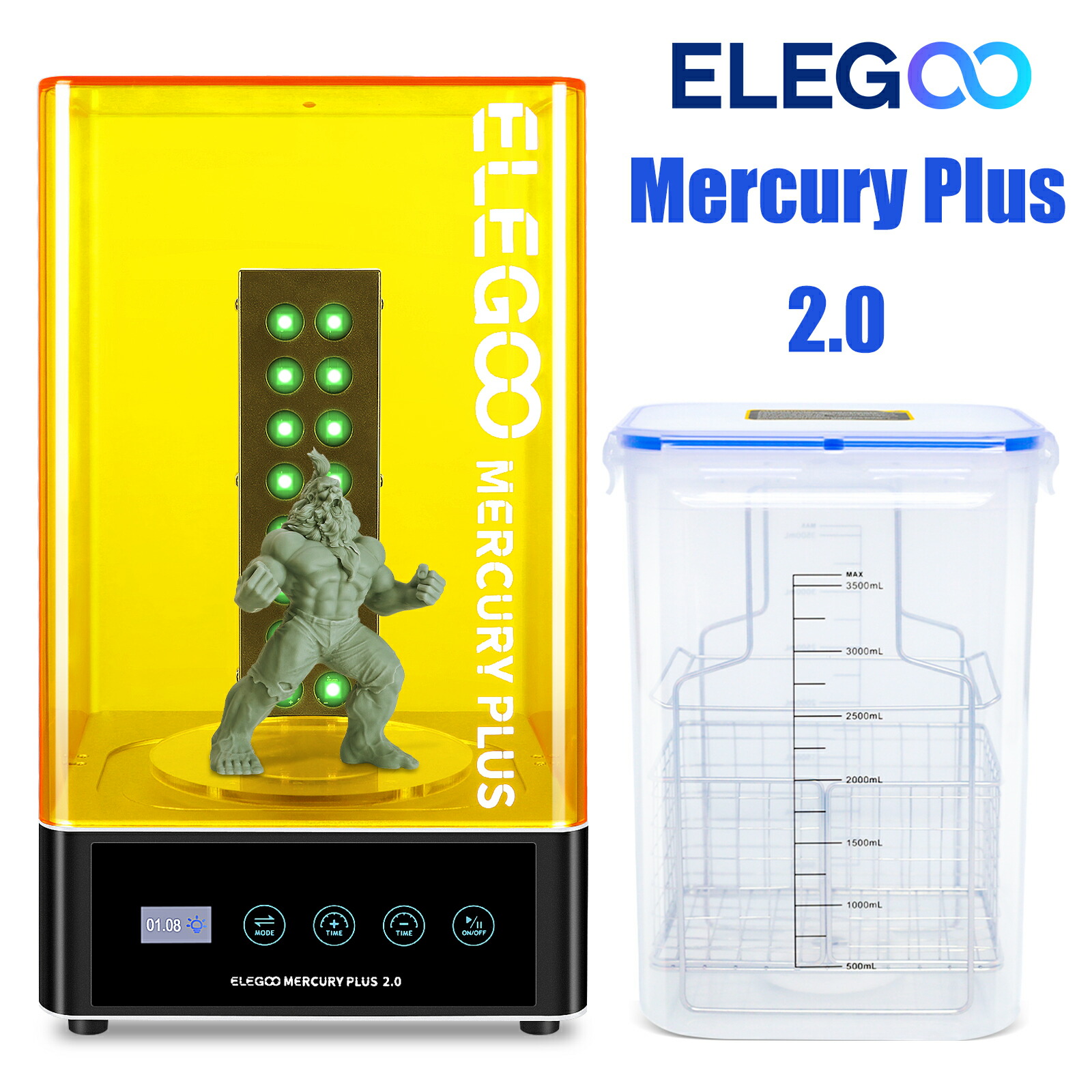 楽天市場】ELEGOO Mercury Plus 2.0 洗浄硬化機 2 in 1 Mars 楽天市場】ELEGOO Mercury Plus 2.0 洗浄硬化機 2 in 1 Mars