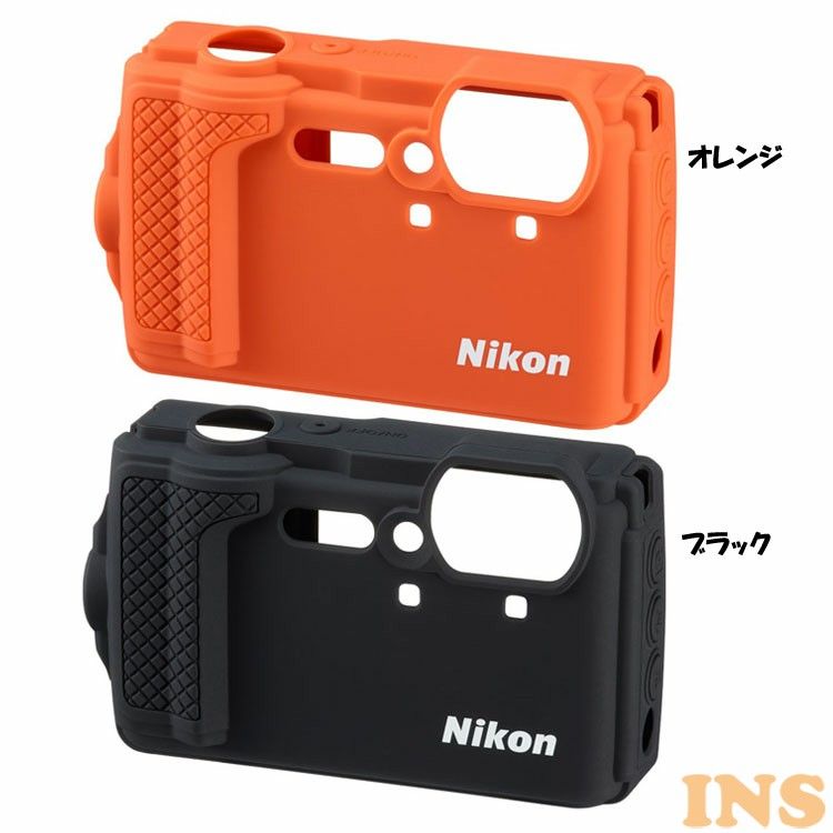 楽天市場 シリコンジャケット Cf Cp3cf Cp3 シリコンジャケット W300対応 保護 ドレスアップ Nikon コンパクトカメラ デジカメ カバー 予備 オレンジ ブラック D 快適エレキング