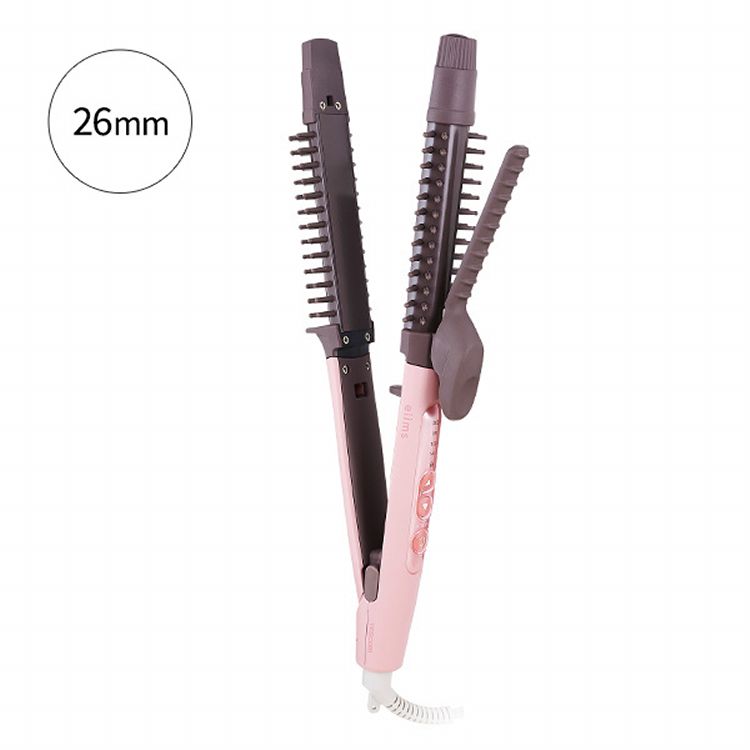 ヘヤー鉄 2way 鯔背 テスコムストレート 折り目 赤字イオン湯気 26mm 32mm ラク抜きコネクタ 自動小銃電源off 熱度ストーン ヘア膳立 ヘアーアイロン アイロン Way アレンジ ニューム スチーム マイナスイオン 薄紅 Tw552a D Guliwer Cz