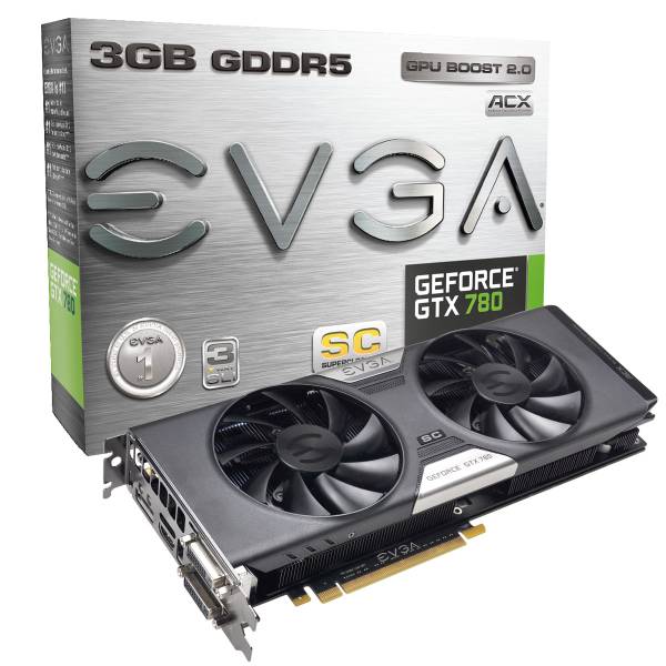 【最大3％OFF】 送料無料 新品 EVGA GeForce GTX 780 SC w/ ACX Cooler 03G-P4-2784-KR 【PCIExp 3GB】 ビデオカード｜Lエル