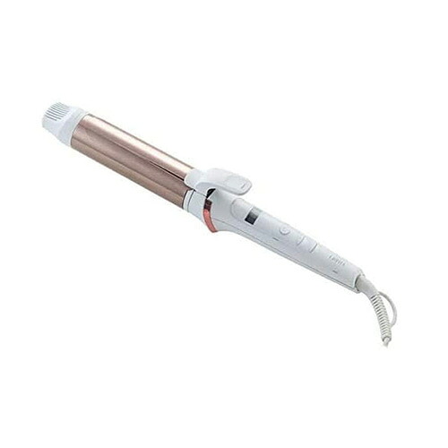 【最大3％OFF】【正規販売店】 LAVIEL チタンコーティング カールアイロン 38mm LV-C03 ヘアアイロン 巻き髪 髪にやさしい 海外対応 360度回転式コード オートオフ機能 LED温度表示 ブラシアタッチメント付属　ボタンロック機能 スタイリング ラヴィエル 新品 送料無料