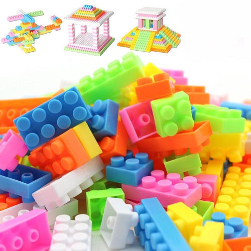楽天市場 知育玩具 カラフル ビルディングブロック 144個 プラスチック 子供 おもちゃ 玩具 遊び場 おままごと 組み立て 知育 送料無料 新品 Lエル