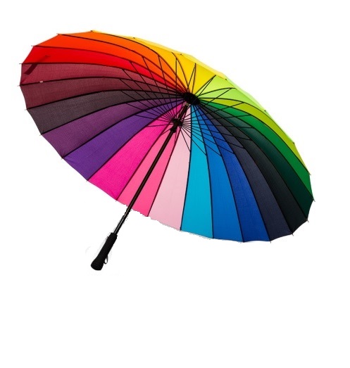 【楽天市場】【最大3％OFF】 目立つ傘 レインボーアンブレラ 約115cm(1-2人用) アウトドア イベント お出かけ スポーツ観戦