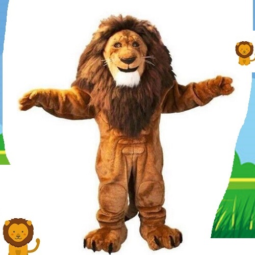 コスチューム 着ぐるみ シンプル 少し強面 大きなライオンさん 全身着ぐるみ 男女兼用 サイズ選択可能 本格 リアル こわもて アピール アニマル ワイルド イベント 衣装 マスコット パーティー 仮装 店頭 店先 街頭 バザー 街頭 動物 宣伝 学園祭 文化祭 送料無料 新品