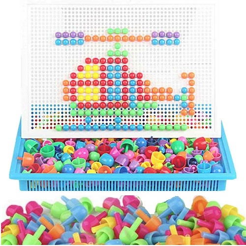 楽天市場 早期知育玩具 ペグボード カラフルビーズ 592個 クリエイティブ キッズパズル 特大サイズ 大容量 カバーケース付き セット おもちゃ 楽しい学習 ブロック 想像力 知能発達 楽しいアート 付属 ランダムカラーケース 送料無料 新品 Lエル