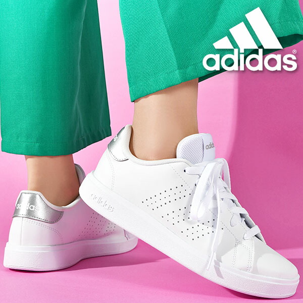 送料無料 アディダス レディース スニーカー adidas ADVANCOURT BASE 2.0 W アドバンコート ローカット カジュアル シューズ 靴 ホワイト 白 IG9194