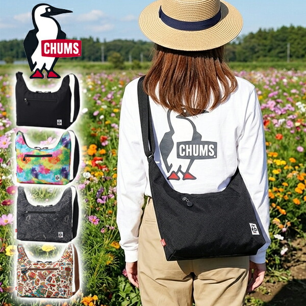 送料無料 ショルダーバッグ チャムス CHUMS Recycle Plain Shoulder Bag プレーンショルダー メンズ レディース メッセンジャーバッグ ボディバッグ 斜めがけ ミニショルダー 約8L BAG アウトドア 通勤 通学 CH60-4093 2026春夏新作