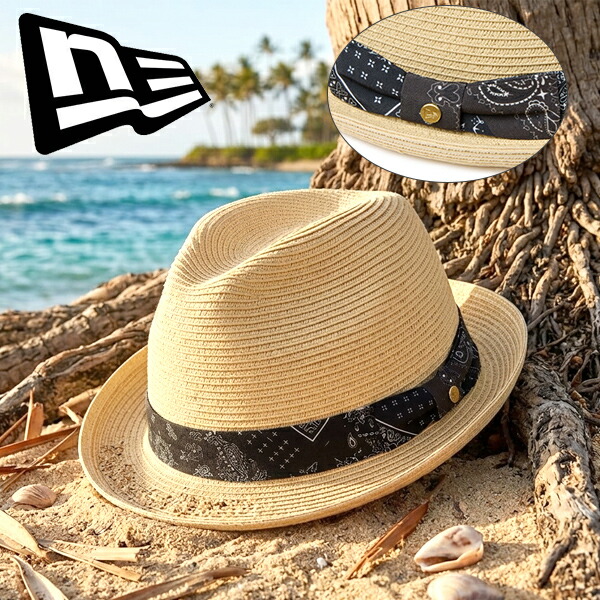 2026春夏新作 送料無料 大きいサイズ ニューエラ ハット NEW ERA THE FEDORA ストローハット ペーパーハット 麦わら帽子 メンズ 帽子 キャップ 14744664