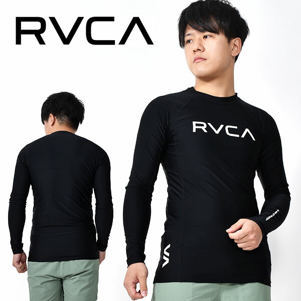 送料無料 Rvca ルーカ 長袖 ラッシュガード メンズ 水着 サーフィン ハイブリット 水陸両用 ボディーボード ラッシュ サーフ 海 ビーチ 袖ロゴ ラッシュ Tシャツ 0410 041 0 21春夏新作 10 Off Rvca ルーカ 長袖 ラッシュガード メンズ 閲覧環境等により画像の