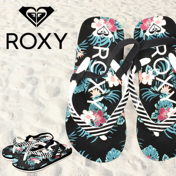 格安販売中 ガールズ 緑 処分セール ROXY ジュニア ビーサン1,100円 ビーチサンダル ロキシー 50