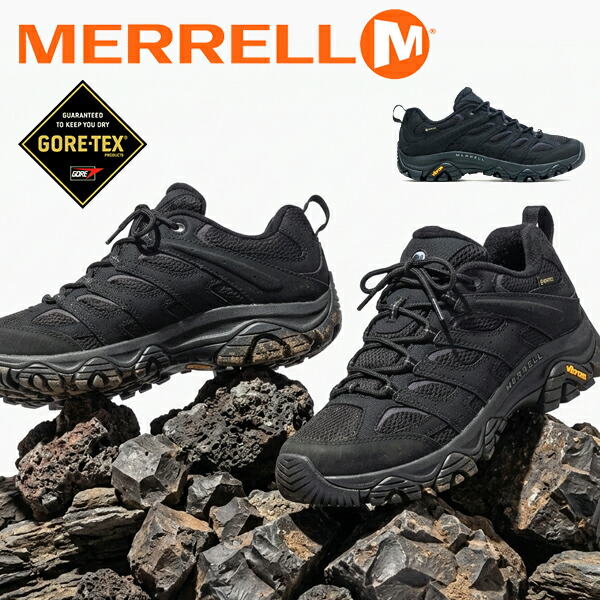 送料無料 メレル ゴアテックス シューズ メンズ スニーカー MERRELL MOAB 3 SYNTHETIC GORE-TEX モアブ 3 シンセティック ゴアテックス ブラック 黒 M500239