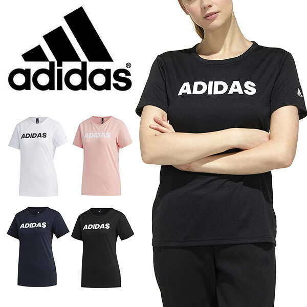 楽天市場 30 Off 半袖 Tシャツ アディダス Adidas レディース W Mh キャップリニア Tシャツ ロゴ スポーツウェア ランニング ジョギング トレーニング ウェア ジム 春新作 Gun30 あす楽対応 エレファント靴店