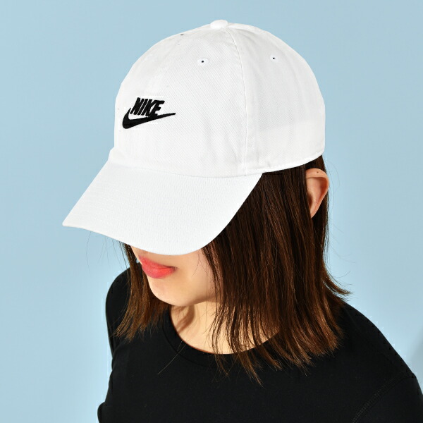 キャップ ナイキ Nike メンズ レディース H86 フーチュラ ウォッシュド 帽子 Cap ロゴ 熱中症対策 日射病予防 ホワイト 白 在庫限り