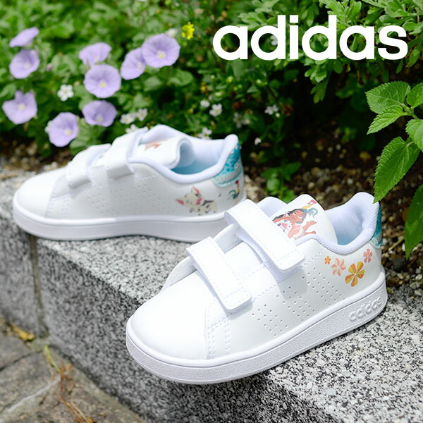 楽天市場 モアナ アディダス ベビーシューズ Adidas Advancourt I ジュニア 子供 アドバンコート 女の子 ベルクロ Disney ディズニー スニーカー 子供靴 ファーストシューズ シューズ 靴 21秋新作 得割10 Gz7626 エレファント靴店