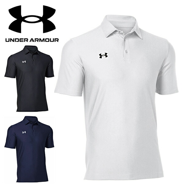 ☆新品未使用品☆アンダーアーマー半袖ポロシャツ　形態安定　ドライ吸汗　Ｌ　白 UNDER ARMOUR アンダーアーマー 半袖 ポロシャツ メンズ ゴルフ