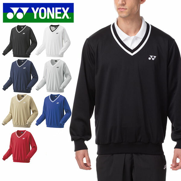 YONEX ブラック 長袖 スウェット トレーナー ynx-32032-1.jpg