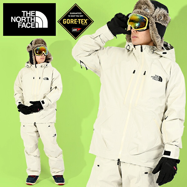 現品限り 送料無料 ノースフェイス メンズ 中綿 GORE-TEX 高機能 スノーボード ウェア THE NORTH FACE ゴアテックス レイバック ライド ジャケット LAYBACK RIDE Jacket ホワイト ns62412 20%off|エレファント靴店