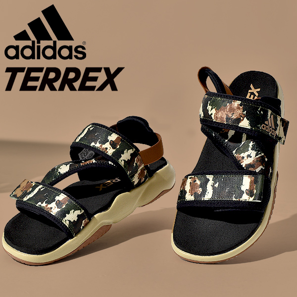 送料無料 アディダス サンダル Adidas メンズ Terrex Sumra ベルクロ 迷彩 カモ柄 アウトドアサンダル スニーカー サンダル スポーツ ジム キャンプ 21夏新作 得割10 Fy9911 アウトドア サンダル アディダス Adidas サンダル メンズ スポーツ シャワー 合成繊維アウト