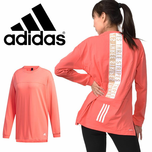 楽天市場 長袖 Tシャツ アディダス Adidas レディース W Mhs Wording Tee オーバーサイズ ロンt スポーツウェア トレーニング ウェア ジム 3本ライン ピンク 秋新作 Off Ixk73 エレファント靴店