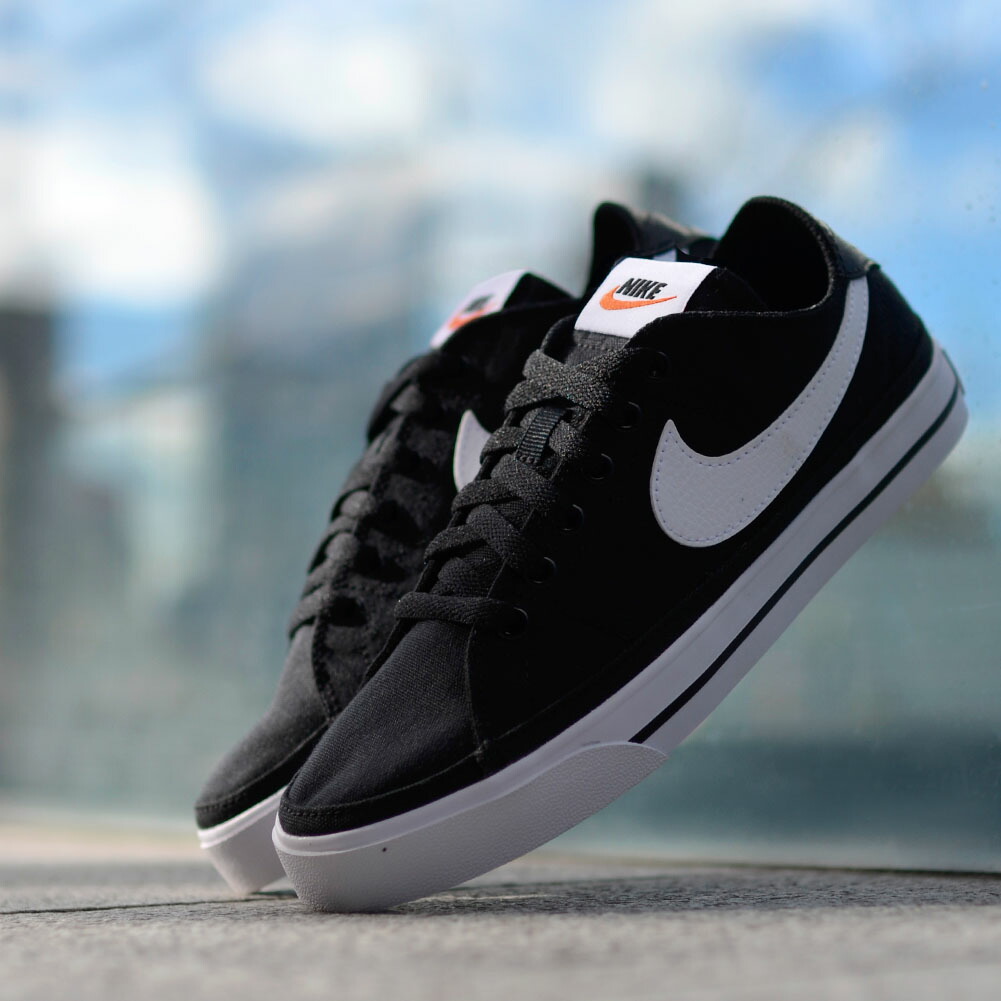 楽天市場 送料無料 ナイキ レディース スニーカー Nike コート レガシー キャンバス シューズ 靴 ナイキスニーカー カジュアルシューズ ブラック 黒 Cz0294 21春新作 エレファント靴店